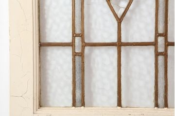 アンティーク建具　イギリスアンティーク　シャビーな雰囲気がおしゃれな木製吊り下げ戸(引き戸、建具)(R-037887)