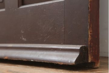 アンティーク建具　イギリスアンティーク　ステンドグラスがおしゃれな木製ドア(扉、建具)(R-037888)