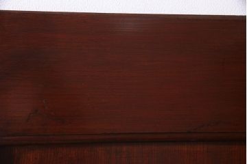アンティーク建具　明治大正期　新潟産　総ケヤキ材一枚板・漆塗り　和の風格漂う蔵戸(建具、引き戸、玄関戸)(R-037892)