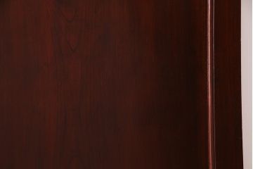 アンティーク建具　明治大正期　新潟産　総ケヤキ材一枚板・漆塗り　和の風格漂う蔵戸(建具、引き戸、玄関戸)(R-037892)