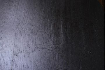 アンティーク家具　和製アンティーク　昭和初期　栓材　素朴なぬくもりが魅力のレトロな角ちゃぶ台(座卓、ローテーブル)