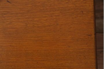アンティーク家具　和製アンティーク　昭和初期　栓材　温かみのある木味の角ちゃぶ台(座卓、ローテーブル)(R-037897)