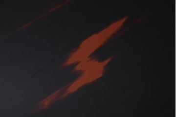 アンティーク家具　根来塗り　朱と黒の漆が味わい深い丸ちゃぶ台(折りたたみテーブル、ローテーブル)(R-037898)