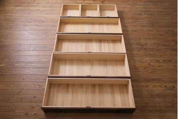 中古　筑後民芸家具　格式高い和の雰囲気を醸し出す120整理タンス(衣装箪笥、チェスト)(R-037902)