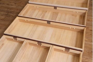 中古　筑後民芸家具　格式高い和の雰囲気を醸し出す120整理タンス(衣装箪笥、チェスト)(R-037902)