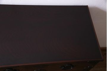 中古　筑後民芸家具　格式高い和の雰囲気を醸し出す120整理タンス(衣装箪笥、チェスト)(R-037902)