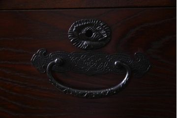 中古　筑後民芸家具　格式高い和の雰囲気を醸し出す120整理タンス(衣装箪笥、チェスト)(R-037902)