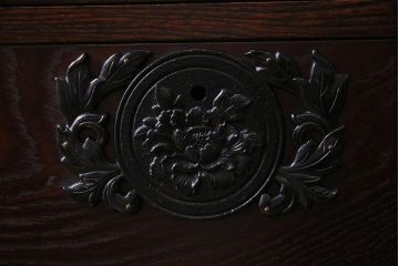 中古　筑後民芸家具　格式高い和の雰囲気を醸し出す120整理タンス(衣装箪笥、チェスト)(R-037902)