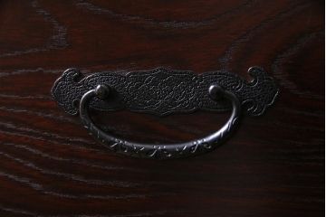 中古　筑後民芸家具　格式高い和の雰囲気を醸し出す120整理タンス(衣装箪笥、チェスト)(R-037902)