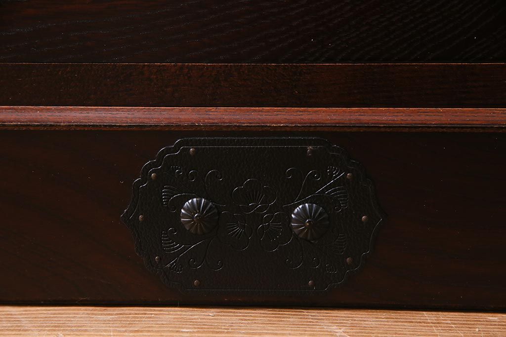 中古　筑後民芸家具　格式高い和の雰囲気を醸し出す120整理タンス(衣装箪笥、チェスト)(R-037902)