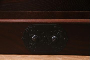 中古　筑後民芸家具　格式高い和の雰囲気を醸し出す120整理タンス(衣装箪笥、チェスト)(R-037902)