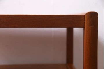 ヴィンテージ家具　A.H McINTOSH(マッキントッシュ)　チーク材　チェッカー柄のコーヒーテーブル(カフェテーブル、サイドテーブル、ビンテージ)(R-037903)