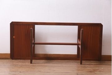 ヴィンテージ家具　G-PLAN　北欧ビンテージ　タイル・ガラス入りセンターテーブル(ローテーブル)(R-037906)