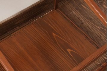 アンティーク家具　ガラス扉　レトロな雰囲気あふれる卓上ガラスケース(ショーケース、陳列棚、コレクションケース)(R-037907)