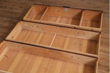 アンティーク家具　和製アンティーク　明治大正期　前面ケヤキ材　和の雰囲気たっぷりのリメイクローチェスト(箪笥、引き出し、ローボード)(R-037914)