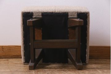 ビンテージ家具　神戸洋家具　永田良介商店　スツール付き　上品な佇まいのドレッサー(鏡台、ヴィンテージ)(R-037921)