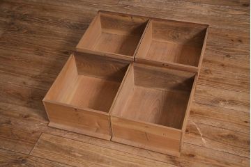アンティーク家具　和製アンティーク　総栗材　激レア!両面引き戸　大正ロマンの雰囲気漂うガラスケース(ショーケース、陳列棚)(R-037928)