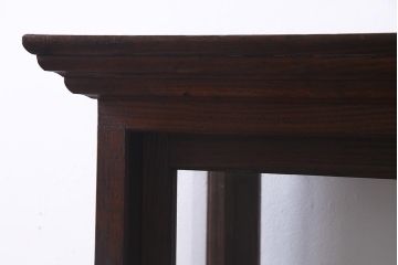 アンティーク家具　和製アンティーク　総栗材　激レア!両面引き戸　大正ロマンの雰囲気漂うガラスケース(ショーケース、陳列棚)(R-037928)