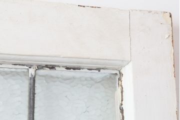 アンティーク建具　イギリスアンティーク　ステンドグラスがおしゃれな木製ドア(扉、建具)(R-037944)