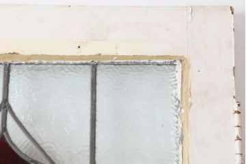 アンティーク建具　イギリスアンティーク　ステンドグラスがおしゃれな木製ドア(扉、建具)(R-037944)
