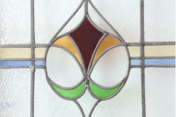 アンティーク建具　イギリスアンティーク　ステンドグラスがおしゃれな木製ドア(扉、建具)(R-037944)
