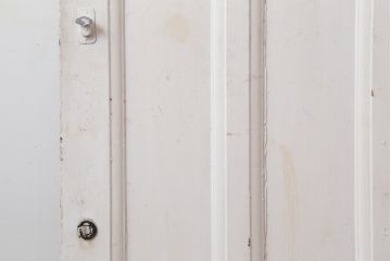 アンティーク建具　イギリスアンティーク　ステンドグラスがおしゃれな木製ドア(扉、建具)(R-037944)