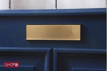 アンティーク建具　イギリスアンティーク　ステンドグラスがおしゃれな木製ドア(扉、建具)(R-037947)