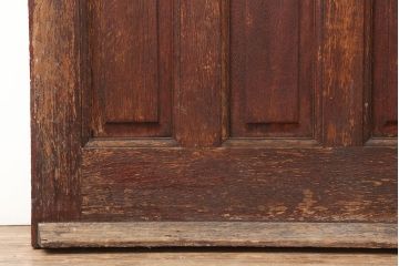 アンティーク建具　イギリスアンティーク　ステンドグラスがおしゃれな木製ドア(扉、建具)(R-037948)