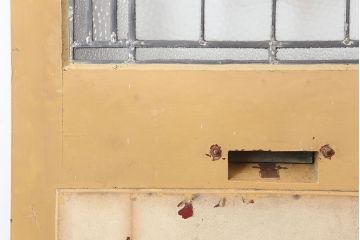 アンティーク建具　イギリスアンティーク　ステンドグラスがおしゃれな木製ドア(扉、建具)(R-037952)