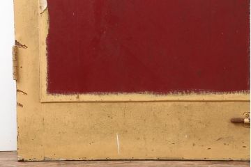 アンティーク建具　イギリスアンティーク　ステンドグラスがおしゃれな木製ドア(扉、建具)(R-037952)