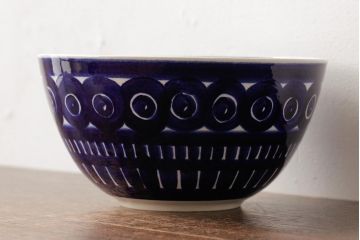 ヴィンテージ雑貨　北欧ビンテージ　ARABIA(アラビア)　VALENCIA(ヴァレンシア)　22cm　ボウル(洋食器、丼)(R-037955)
