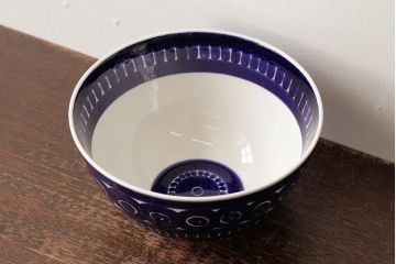 ヴィンテージ雑貨　北欧ビンテージ　ARABIA(アラビア)　VALENCIA(ヴァレンシア)　22cm　ボウル(洋食器、丼)(R-037955)