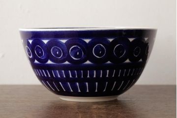 ヴィンテージ雑貨　北欧ビンテージ　ARABIA(アラビア)　VALENCIA(ヴァレンシア)　22cm　ボウル(洋食器、丼)(R-037955)