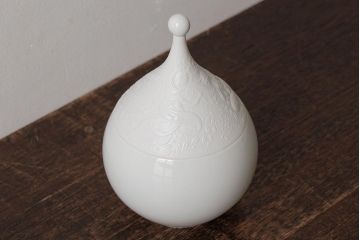中古　ドイツ　Rosenthal(ローゼンタール)　魔笛　シュガーポット(洋食器、小物入れ)(R-037956)