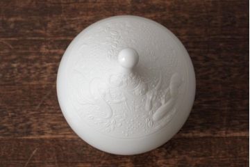 中古　ドイツ　Rosenthal(ローゼンタール)　魔笛　シュガーポット(洋食器、小物入れ)(R-037956)