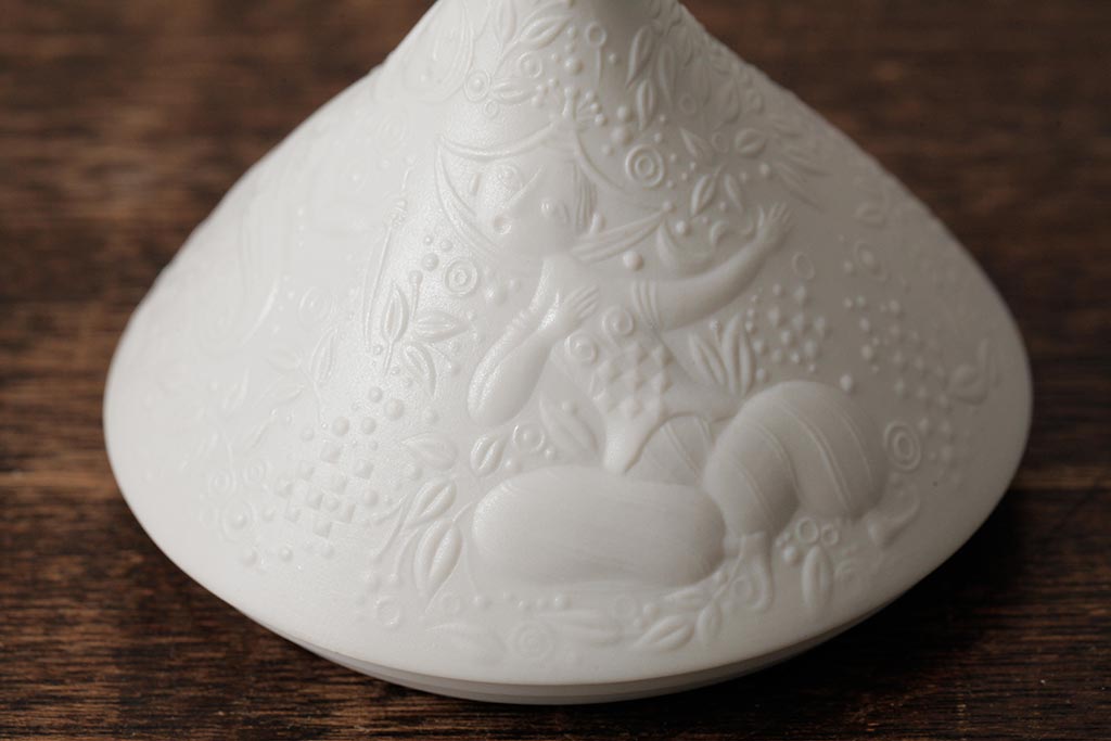 中古　ドイツ　Rosenthal(ローゼンタール)　魔笛　シュガーポット(洋食器、小物入れ)(R-037956)