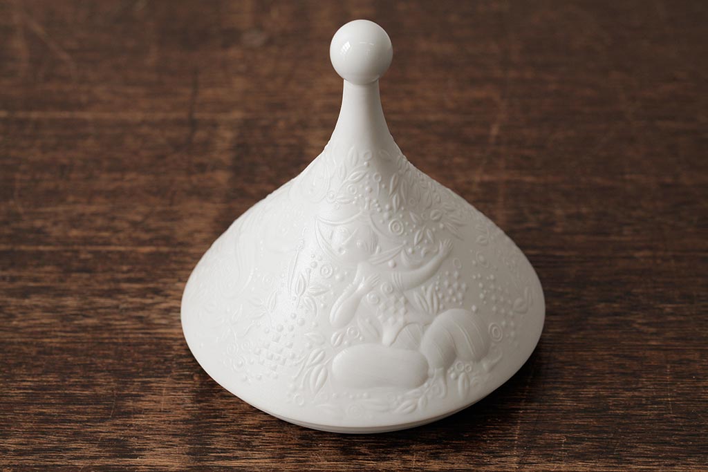 中古　ドイツ　Rosenthal(ローゼンタール)　魔笛　シュガーポット(洋食器、小物入れ)(R-037956)