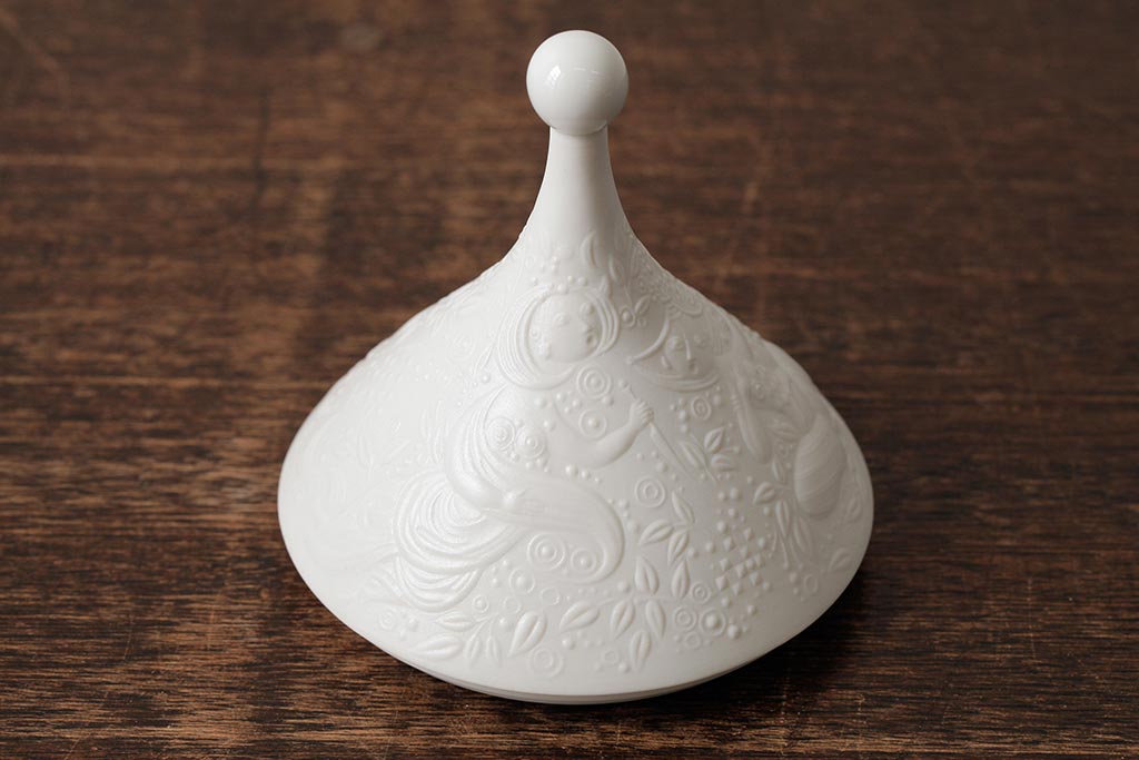 中古　ドイツ　Rosenthal(ローゼンタール)　魔笛　シュガーポット(洋食器、小物入れ)(R-037956)