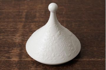 中古　ドイツ　Rosenthal(ローゼンタール)　魔笛　シュガーポット(洋食器、小物入れ)(R-037956)