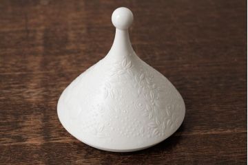 中古　ドイツ　Rosenthal(ローゼンタール)　魔笛　シュガーポット(洋食器、小物入れ)(R-037956)