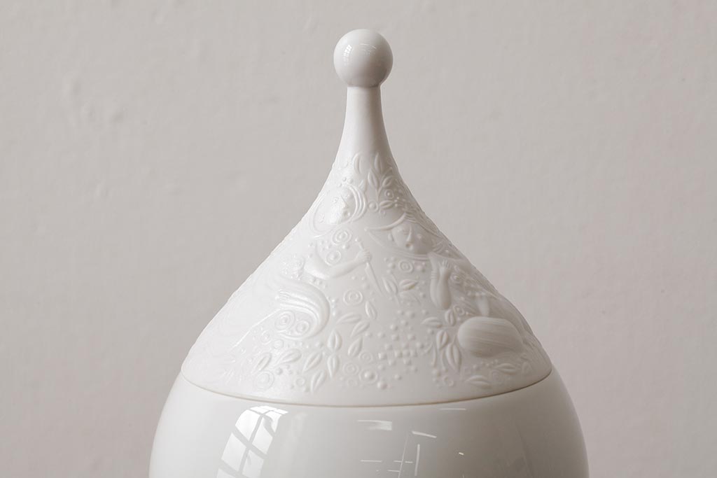 中古　ドイツ　Rosenthal(ローゼンタール)　魔笛　シュガーポット(洋食器、小物入れ)(R-037956)