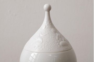 中古　ドイツ　Rosenthal(ローゼンタール)　魔笛　シュガーポット(洋食器、小物入れ)(R-037956)