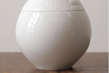 中古　ドイツ　Rosenthal(ローゼンタール)　魔笛　シュガーポット(洋食器、小物入れ)(R-037956)