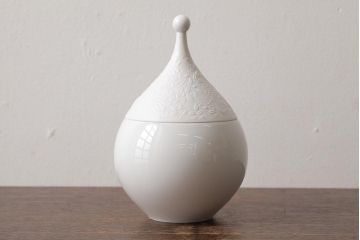 中古　ドイツ　Rosenthal(ローゼンタール)　魔笛　シュガーポット(洋食器、小物入れ)(R-037956)