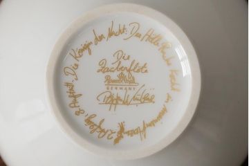 中古　ドイツ　Rosenthal(ローゼンタール)　魔笛　シュガーポット(洋食器、小物入れ)(R-037956)