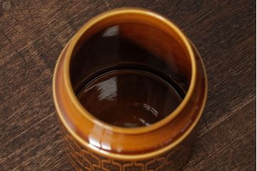 イギリスビンテージ　HORNSEA(ホーンジー)　HEIRLOOM(エアルーム)　コーヒーキャニスター(保存容器、ジャー)(R-037957)