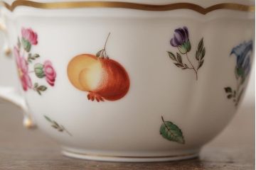 イタリア　Richard Ginori(リチャードジノリ)　イタリアンフルーツ　カップ&ソーサー5客セット(洋食器)(R-037961)