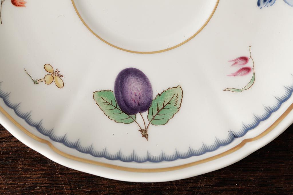 イタリア　Richard Ginori(リチャードジノリ)　イタリアンフルーツ　カップ&ソーサー5客セット(洋食器)(R-037961)