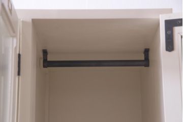 ラフジュ工房オリジナル　モールガラス入り　ホワイトカラーが爽やかな2人用ペイントロッカー(ワードローブ)(R-037963)