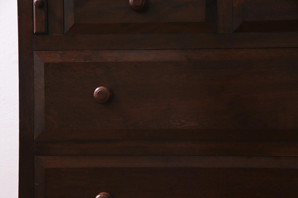 ビンテージ家具　松本民芸　#33A型　コンパクトなライティングビューロー(机、在宅ワーク、在宅用デスク)(定価約29万円)(R-037964)